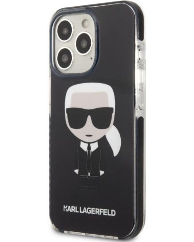 Калъф Karl Lagerfeld - Ikonik Karl, iPhone 13 Pro Max, черен - 3